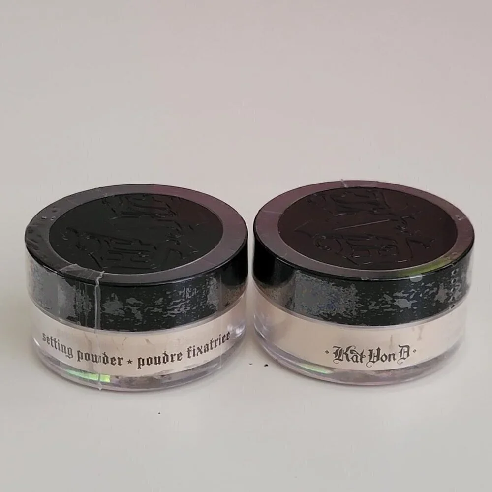 2 Kat Von D Mini Loose Setting Powder Translucent NEW Sealed Set of 2